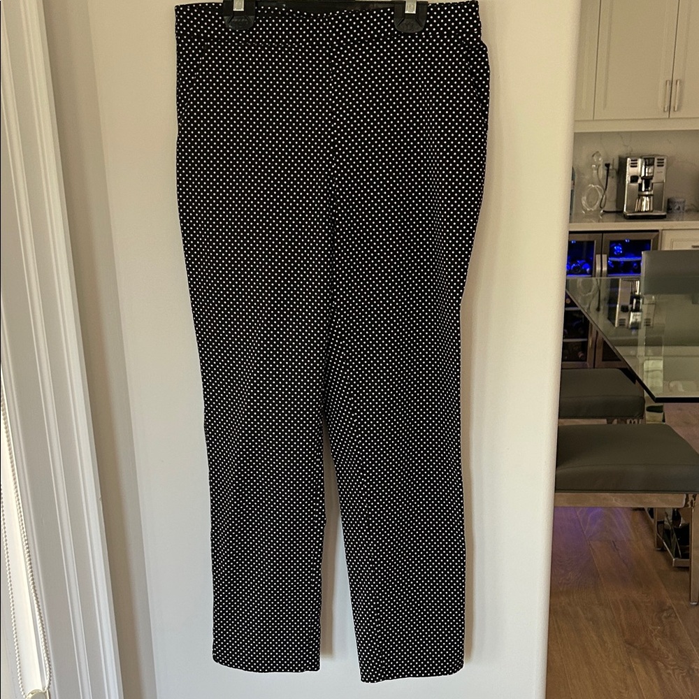 Black and Pink Polka Dot Pants